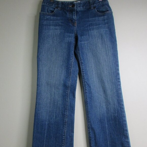 Ann Taylor Loft Jeans 2P Bootleg Embroidered - Picture 6 of 14
